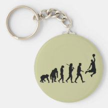 Basketball slam dunk evolution of basketball gift keychain