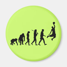 Basketball slam dunk evolution of basketball gift fridge magnets
