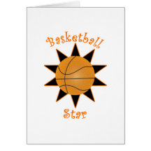 Basketball Star Greeting Cards