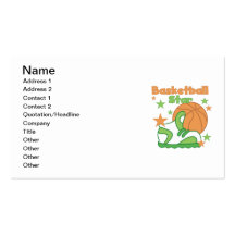 Basketball Star Shoe T-shirts and Gifts Business Card Template