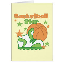 Basketball Star Shoe T-shirts and Gifts Cards