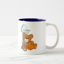 Basketball Teddy Bear Mugs