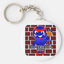 Basketball Time Keychains