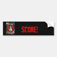 Basketball Two Against One Bumper Sticker