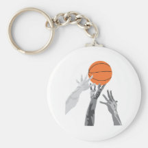 basketball up for grabs vector design keychains