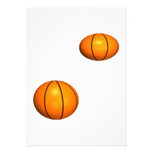 Basketballs Custom Invites