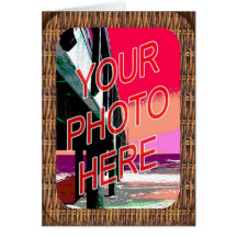 Basketweave Frame Greeting Cards