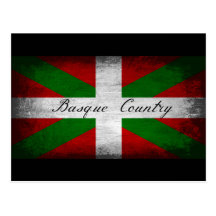Basque Country Distressed Flag Post Cards