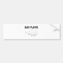 Bass Player Bumper Stickers