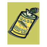 Bass Wipes Fishing  T-shirts and Gifts Postcards