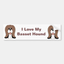 Basset Hound Bumper Sticker