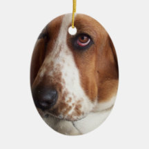 Basset Hound Dog Ornament