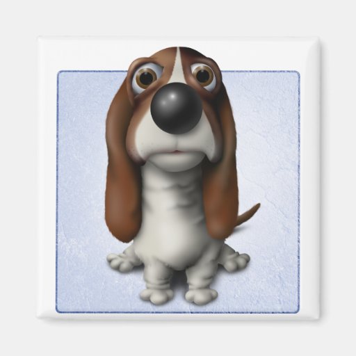 Basset Hound Fridge Magnets