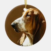 Basset Hound Photo Ornament
