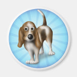 Basset Hound Refrigerator Magnet