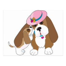 Basset Talk Mom Post Cards