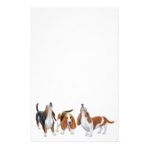 Basset Trio Stationary Stationery Design