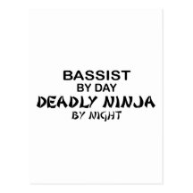Bassist Deadly Ninja by Night Postcards