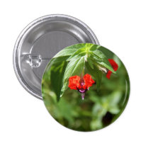 Bat Face Flower Button