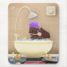 Bat in a tub - mousepad