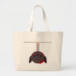 bat on a wire vampire canvas bag