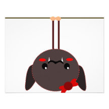 bat on a wire vampire personalized announcement