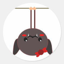 bat on a wire vampire sticker