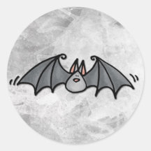 bat round stickers
