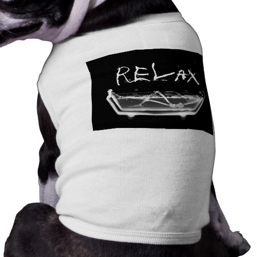 Bath Tub X-Ray Skeleton Black & White Pet T Shirt
