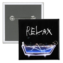 BATH TUB X-RAY VISION SKELETON - ORIGINAL PINS