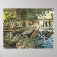 Bathers at La Grenovillere, 1869 Posters