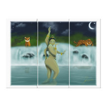 Bathing Goddess Gallery Wrap Canvas