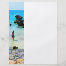 Bathing in the Ocean St. George Bermuda Personalized Flyer