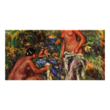 Bathing Women By Pierre-Auguste Renoir Photo Greeting Card
