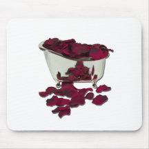 BathtubFilledWithPetals100711 Mousepad