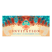 Batik Exotic Birthday / Special Occasion Invitatio Custom Invitation