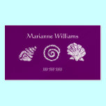 Batik Sea Shells Mummy or Calling Card business cards