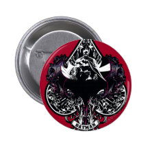 Batman Ace of Spaces Gothic Crest Pins