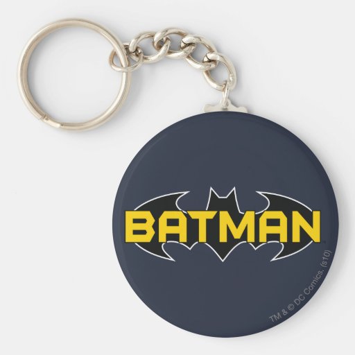 Batman Black and Yellow Logo Keychain