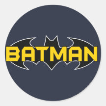 Batman Black and Yellow Logo Sticker