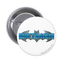 Batman Blue and Silver Pinback Button
