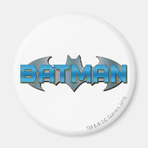 Batman Blue and Silver Refrigerator Magnets