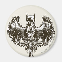 Batman Cowl and Skull Crest Magnets