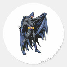 Batman Full-Colour Side Round Stickers