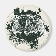 Batman Grunge Splatter Sketch Fridge Magnet