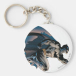 Batman Leaping Side View Keychain