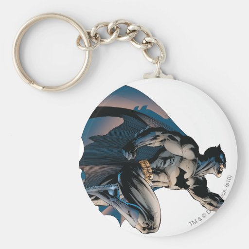 Batman Leaping Side View Keychain