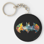 Batman Logo Neon/80s Graffiti Keychains