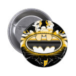 Batman Logo with Cars Button
