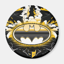 Batman Logo with Cars Refrigerator Magnet